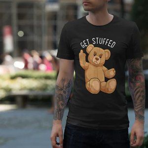 Get Stuffed Angry Teddy Bear Stuffed Bear Hipster
